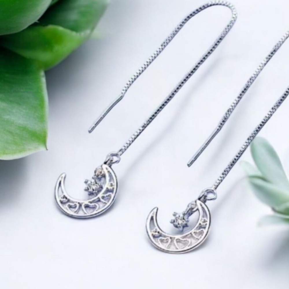 Beautiful Silver Threader Earrings